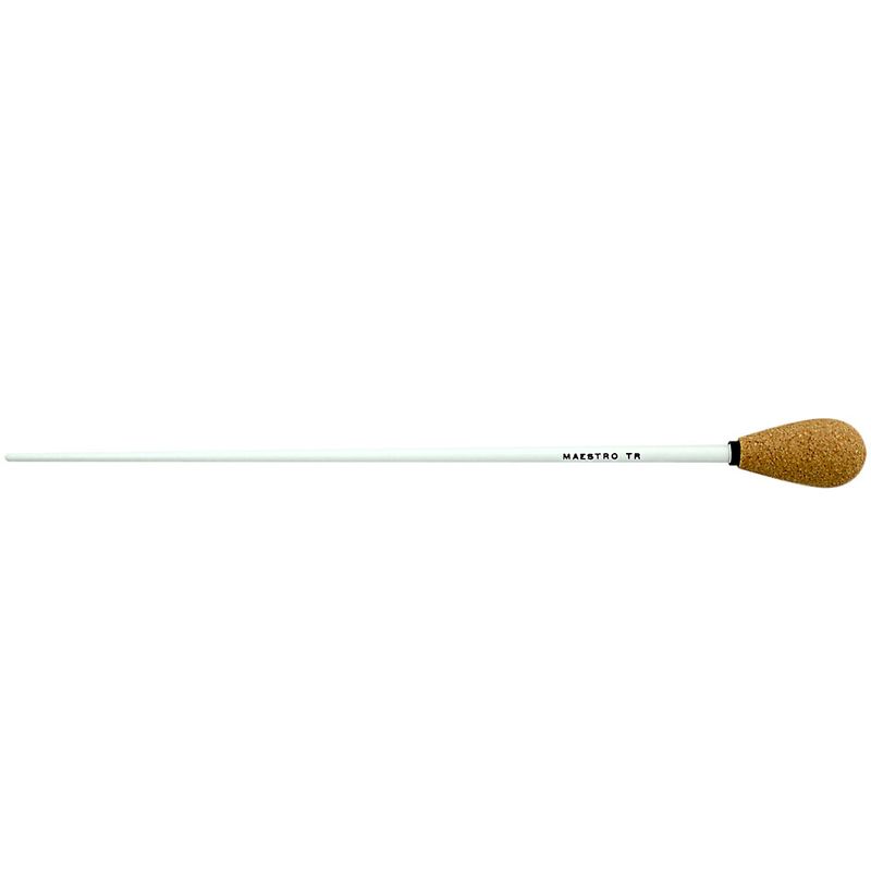 Maestro Conducting Wood Baton 18", Pear Cork, White Cosmo Music