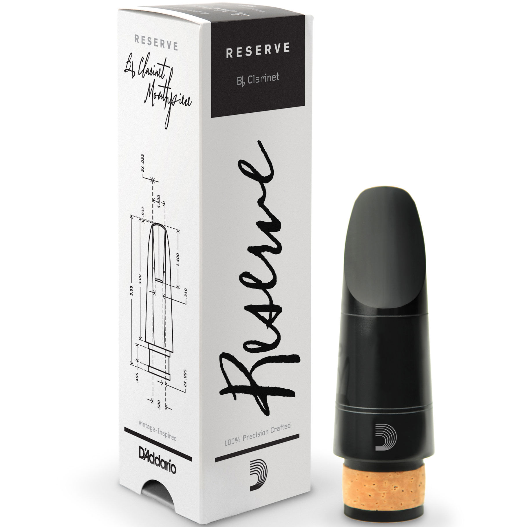 海外最新 Clarinet Bb Reserve D'Addario Mouthpiece 1.05mm X5, - 管楽器・吹奏楽器