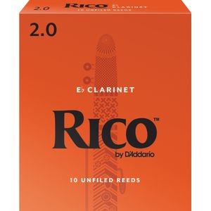 Rico Eb Clarinet Reeds - #2, 10 Box