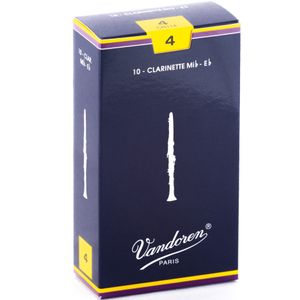 Vandoren Traditional Eb Clarinet Reeds - #4, 10 Box