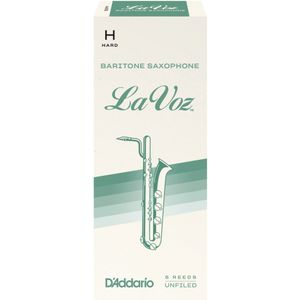 La Voz Baritone Saxophone Reeds - Hard, 5 Pack