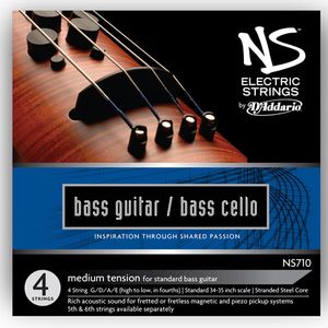 D'Addario NS Electric Bass/Cello Single High C String - 4/4, Medium