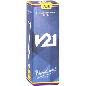 Vandoren V21 Bass Clarinet Reeds - #3.5, 5 Box