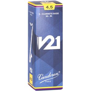 Vandoren V21 Bass Clarinet Reeds - #4.5, 5 Box