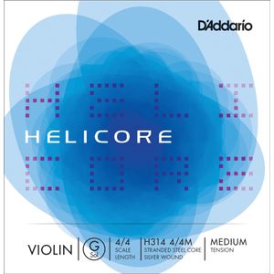 D'Addario Helicore Single G Violin String - 4/4, Medium