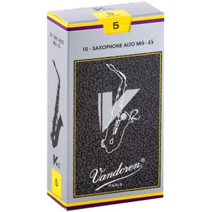 Vandoren V12 Alto Saxophone Reeds - #5, 10 Box