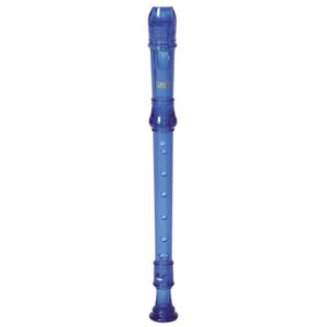 Canto CR101B 1-Piece Soprano Recorder - Translucent Blue