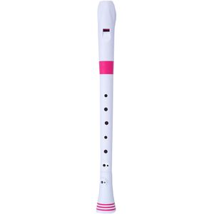 Nuvo Recorder - Baroque, White/Pink
