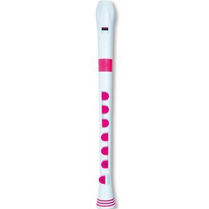 Nuvo Recorder+ - Baroque, White/Pink