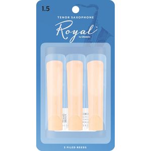 Royal Tenor Saxophone Reeds - #1-1/2, 3 Pack