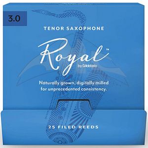 Royal Tenor Saxophone Reeds - #3, 25 Box