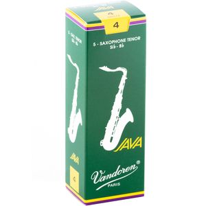 Vandoren Java Tenor Saxophone Reeds - #4, 5 Box