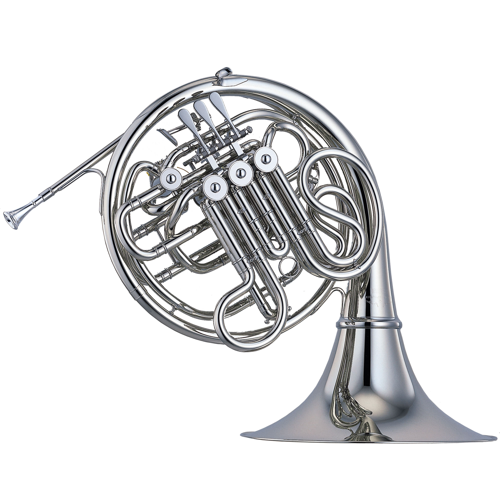 Yamaha YHR668NDII Double French Horn, Detachable Bell, NickelSilver Cosmo Music