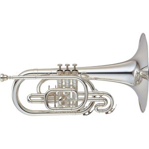 Yamaha YMP-204MS Mellophone - Silver Plated