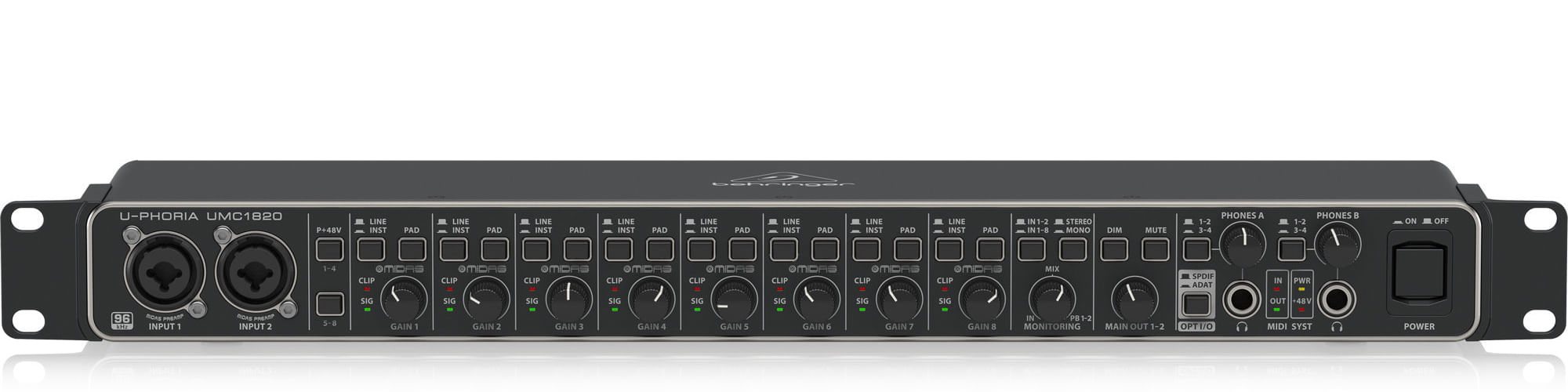 Behringer U-Phoria UMC1820 USB Audio Interface - Cosmo Music