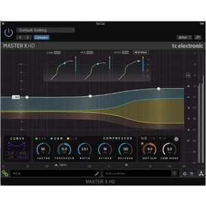 TC Electronic MASTER X HD-DT Multiband Dynamics Processor Plug-In with Dedicated Hardware Controller