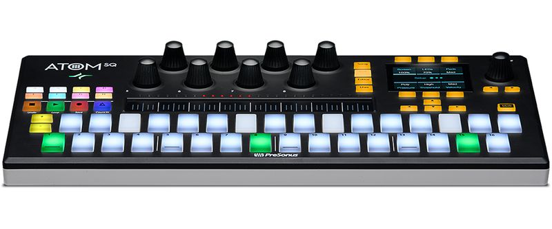 PreSonus ATOM SQ Keyboard/Pad Hybrid MIDI Keyboard/Pad Performance and  Production Controller