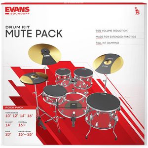 Evans SoundOff  Drum Mute Rock Pack