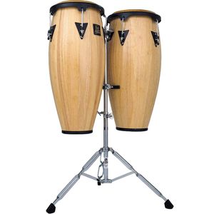 LP LPA646 Congas with Stand - Natural Wood