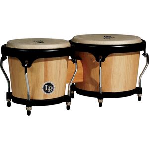LP LPA601-AW Aspire Wood Bongos - 6.75"/8", Natural/Black