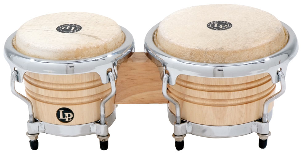 LP Music Collection Mini Tunable Bongos - Natural Wood - Cosmo Music