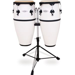 Toca Synergy Fiberglass Conga Set - White