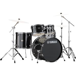 Yamaha Rydeen 5-Piece Drum Set - 22/14SD/16FT/12/10, Hardware, Black Glitter