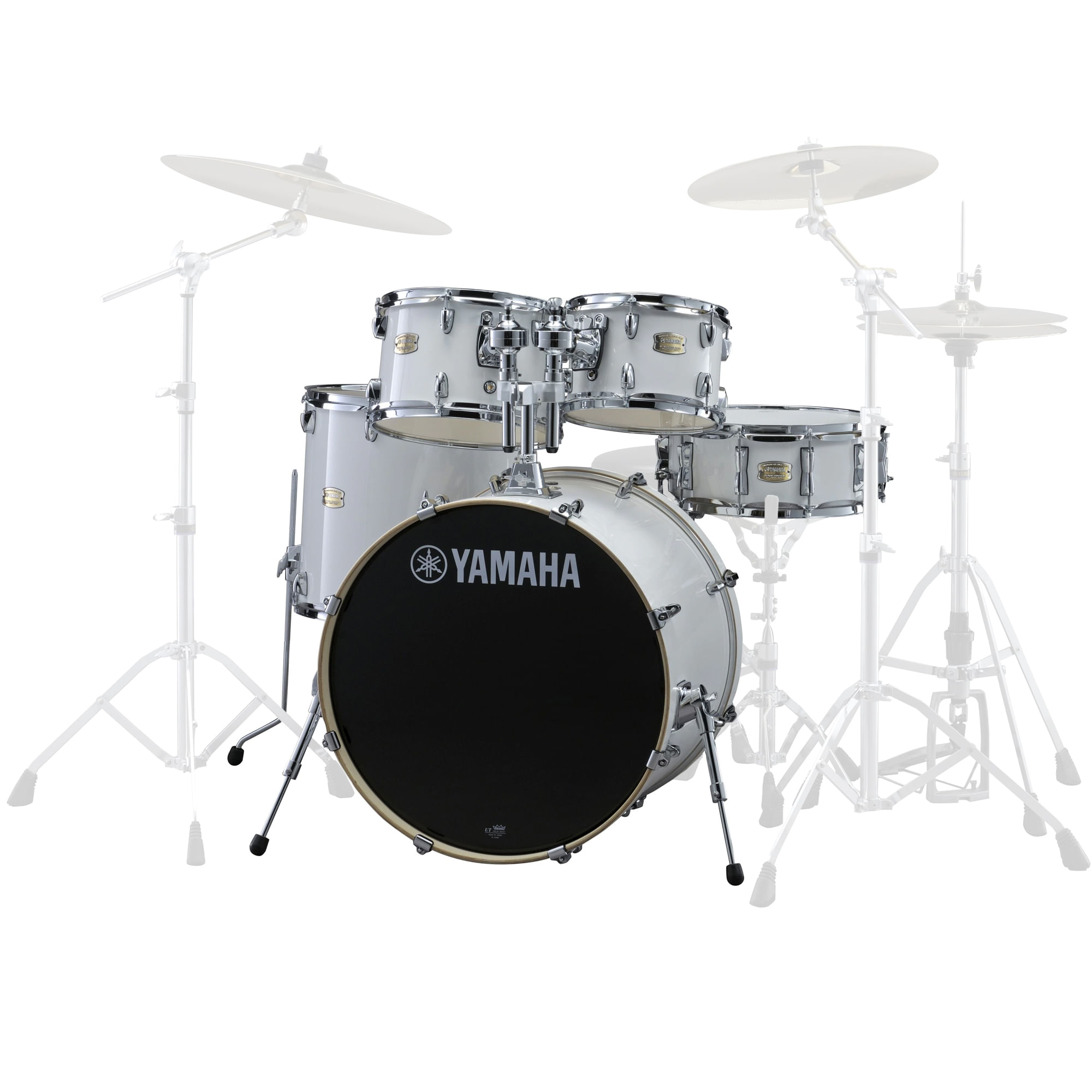 Yamaha Stage Custom Birch 5-Piece Shell Pack - 20/14SD/14FT/12/10, Pure  White