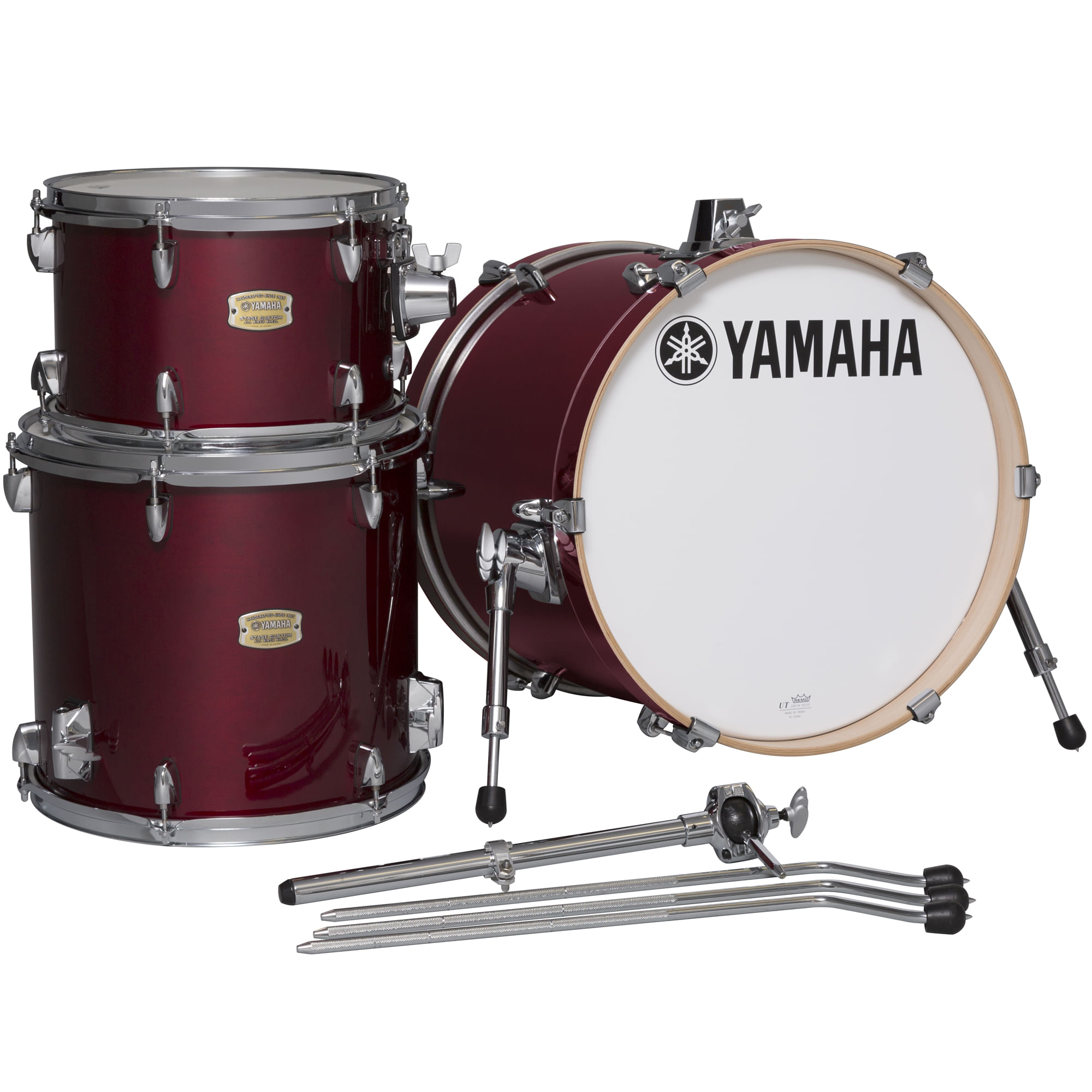 Yamaha Stage Custom Bop 3-Piece Shell Pack - 18/14FT/12, Cranberry