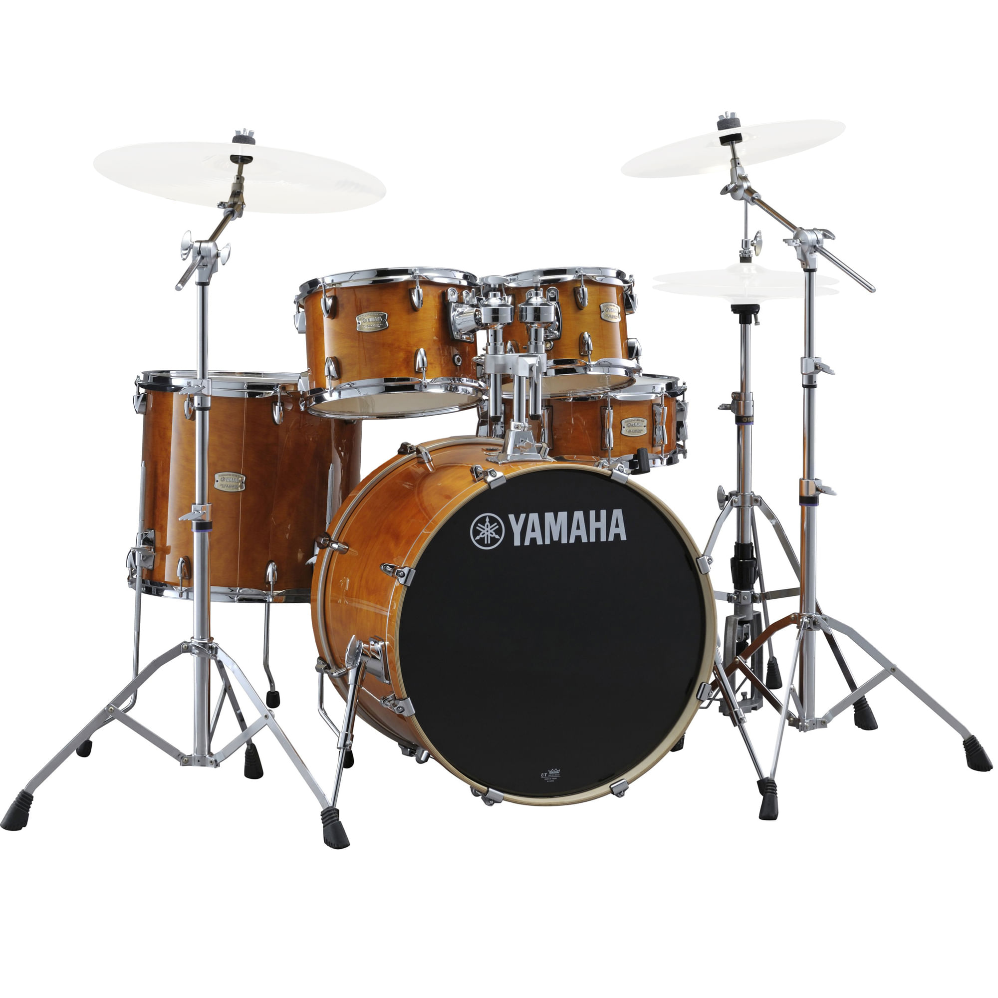Yamaha Stage Custom Birch 5-Piece Drum Set - 20/14SD/14FT/12/10, 700 Series  Hardware, Honey Amber