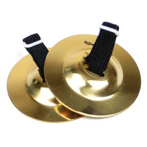 Duplex 3708 Steel Finger Cymbals - Light - Brass Finish - 2 Pair