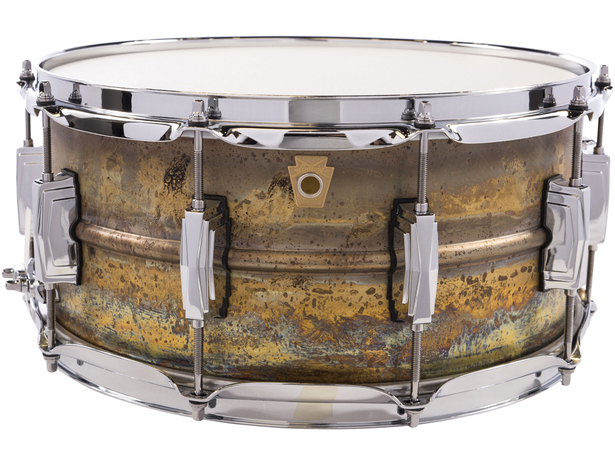 Ludwig brass snare deals drum