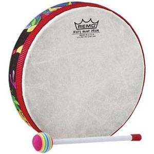 Remo KD-0112-01 Individual Hand Drum with Mallet - 1"x12"