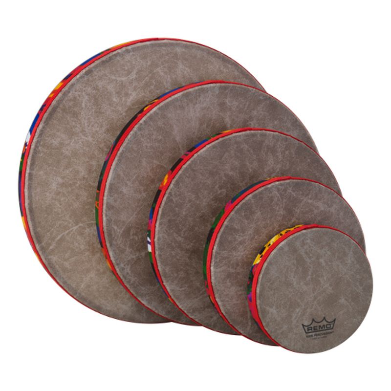 Remo Kids Percussion Frame Drum Fabric Rain Forest Pack Cosmo Music