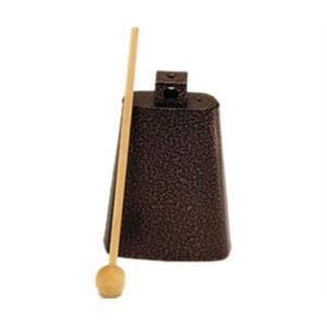 Rhythm Band RB1221 5 3/4" Cowbell with Mallet - Nickel Colour