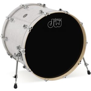 DW Performance Series Bass Drum - 18"x22", White Marine