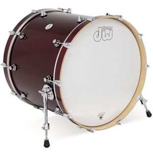 DW Design Series Bass Drum - 18" x 22", Cherry Stain