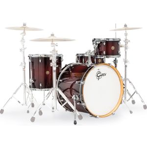 Gretsch Catalina Maple Series 4-Piece Shell Pack - 22/14SD/16FT/12, Deep Cherry Burst