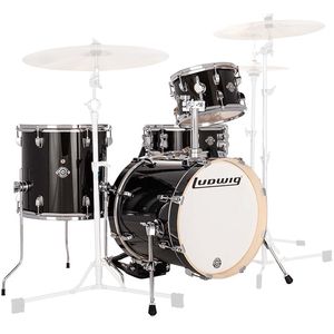 Ludwig Breakbeats by Questlove 4-Piece Shell Pack - 16/14SD/13FT/10, Black Sparkle