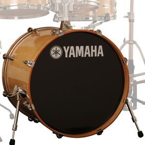 Yamaha Stage Custom Birch Bass Drum - 22"x17", Natural Wood