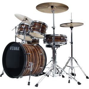 Tama Imperialstar 5-Piece Drum Set - 20/14SD/14FT/12/10, Hardware, Throne, Coffee Teak Wrap