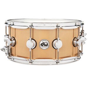 DW Collector's Series Knurled Bronze Snare Drum - 6-1/2"x14", Bell Bronze