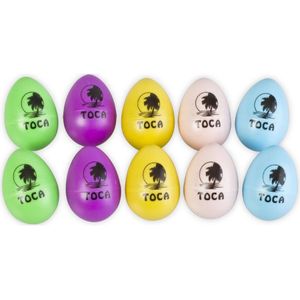 Toca Egg Shaker - Rainbow, 10 Pack