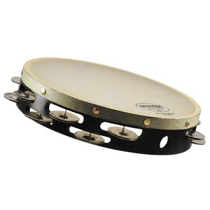 Grover Pro T2/GS-X German Silver Tambourine - Synthetic, 10”