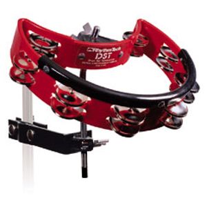 Tambourine Rhythm Tech DST11 Mountable Brass Dbl Jgl Black