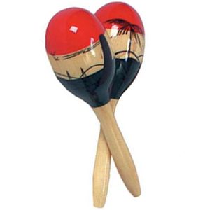 Rhythm Band RB1203 Medium Coloured Wood Maracas