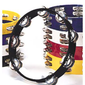 Rhythm Tech TC4010 True Colors Tambourine - 10", Black