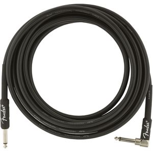 Fender Professional Series Instrument Cable - Straight / Angle, 15', Black