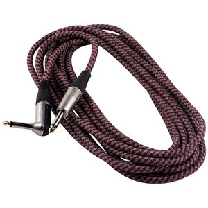 RockCable by Warwick Instrument Cable - Angled / Straight TS, 9.8', Bordeaux Tweed