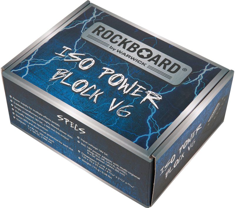 RockBoard by Warwick ISO Power Block V6 Isolated Multi Power Supply
